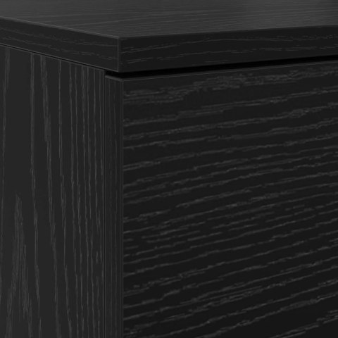 VidaXL Szafka na buty z szufladą Czarny Dąb 100,5 x 28 x 100 cm