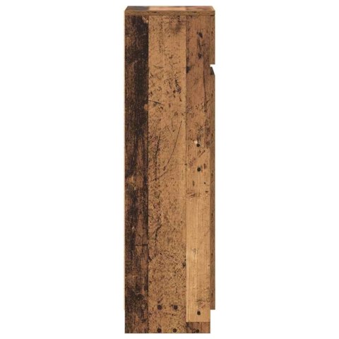 SZAFKA NA BUTY Z SZUFLADĄ STARE DREWNO 100,5X28X100CM