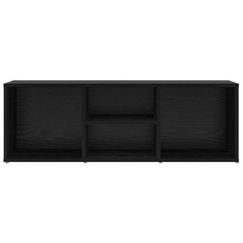 VidaXL Ławka na buty z półką Czarny Dąb 102 x 35 x 35 cm