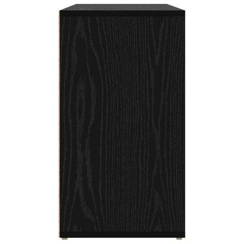 ŁAWKA NA BUTY Z PÓŁKĄ CZARNY DĄB 103X30X54,5CM