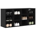 VidaXL Szafka na buty z półką Czarny Dąb 103 x 30 x 51 cm