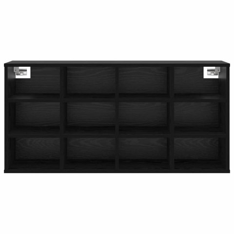 VidaXL Szafka na buty z półką Czarny Dąb 103 x 30 x 51 cm