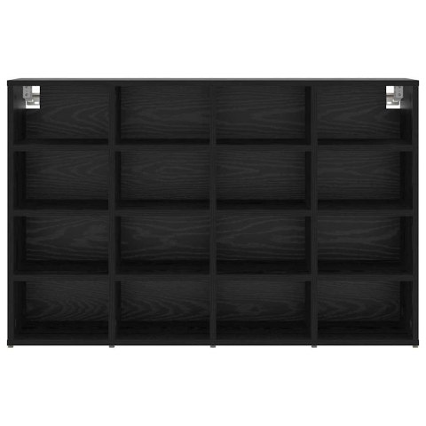 VidaXL Szafka na buty z półką Czarny Dąb 103 x 30 x 67 cm