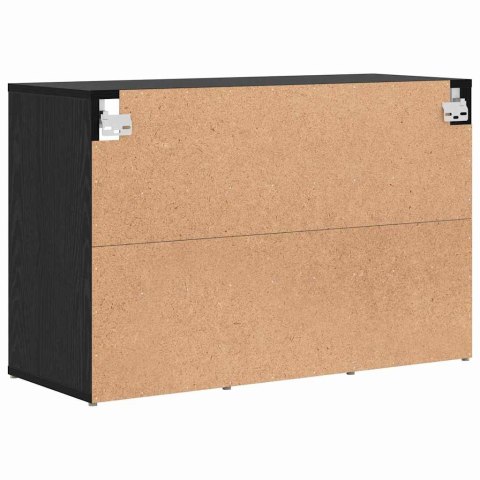 VidaXL Szafka na buty z półką Czarny Dąb 77,5 x 30 x 51 cm