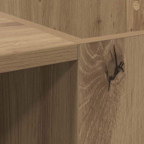 VidaXL Szafka na płyty winylowe Dąb rzemieślniczy 121 x 38 x 48 cm