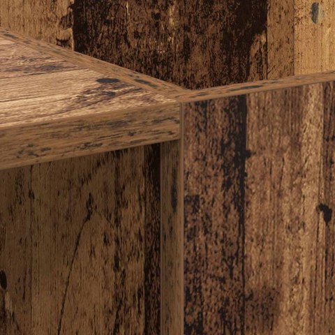 VidaXL Szafka na płyty winylowe z półką Stare drewno 121 x 38 x 48 cm