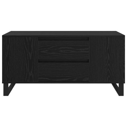 VidaXL Stolik kawowy Czarny Dąb 102 x 44,5 x 50 cm
