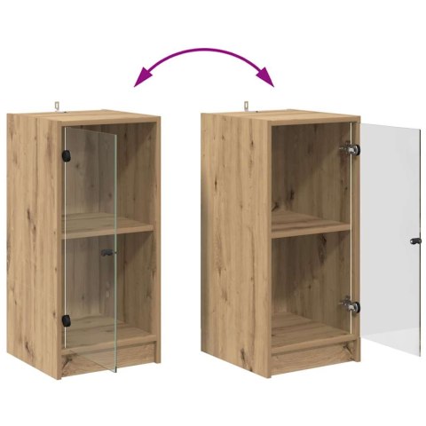 VidaXL Bufet dąb artisan 35 x 37 x 76 cm Materiał drewnopochodny