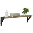 VidaXL Półki ścienne z półką 2 pcs Dąb rzemieślniczy 60 x 15 x 15,5 cm