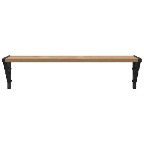 VidaXL Półki ścienne z półką 2 pcs Dąb rzemieślniczy 60 x 15 x 15,5 cm