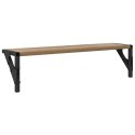 VidaXL Półki ścienne z półką 2 pcs Dąb rzemieślniczy 60 x 15 x 15,5 cm