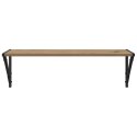 VidaXL Półki ścienne z półką 2 pcs Dąb rzemieślniczy 80 x 25 x 25,5 cm