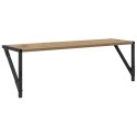 VidaXL Półki ścienne z półką 2 pcs Dąb rzemieślniczy 80 x 25 x 25,5 cm