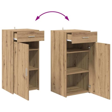VidaXL Bufet dąb artisan 42.5 x 40 x 93 cm Materiał drewnopochodny
