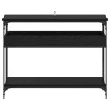 VidaXL Konsola Czarny dąb 100 x 29 x 75 cm Materiał drewnopochodny