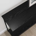 VidaXL Konsola Czarny dąb 101 x 30.5 x 75 cm Materiał drewnopochodny