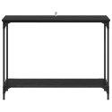 VidaXL Konsola Czarny dąb 101 x 30.5 x 75 cm Materiał drewnopochodny