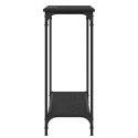 VidaXL Konsola Czarny dąb 101 x 30.5 x 75 cm Materiał drewnopochodny