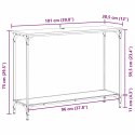 VidaXL Konsola Czarny dąb 101 x 30.5 x 75 cm Materiał drewnopochodny