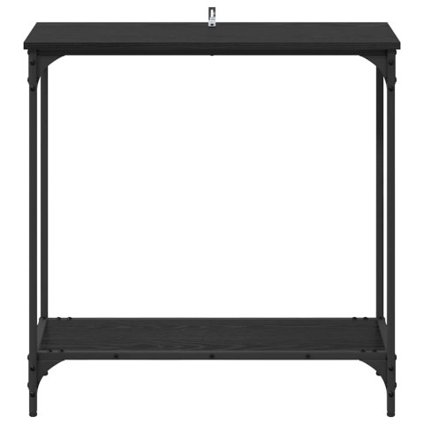 VidaXL Konsola Czarny dąb 75 x 30.5 x 75 cm Materiał drewnopochodny