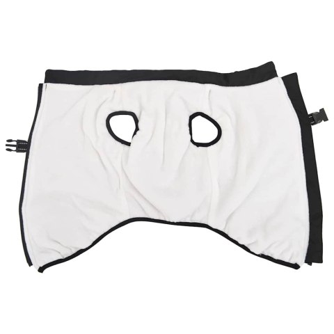 VidaXL Kurtka dla Psa z uprzężą Czarny 6XL Runo i poliester