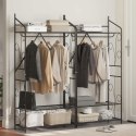 NOWOCZESNA SZAFA OTWARTA REGAŁ GARDEROBA METALOWY STOJAK MINIMALISTYCZNY
