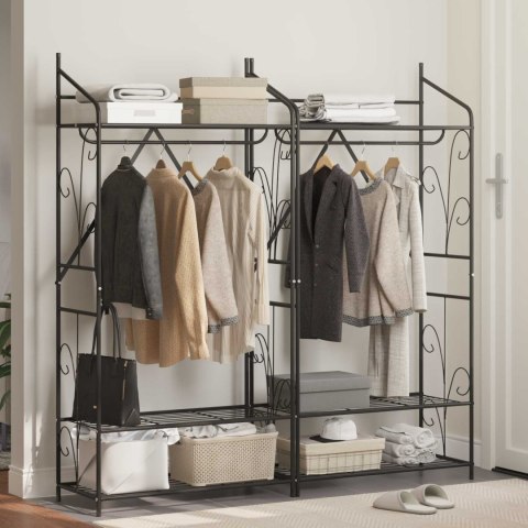 NOWOCZESNA SZAFA OTWARTA REGAŁ GARDEROBA METALOWY STOJAK MINIMALISTYCZNY