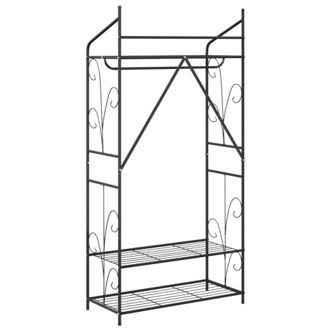 NOWOCZESNA SZAFA OTWARTA REGAŁ GARDEROBA METALOWY STOJAK MINIMALISTYCZNY