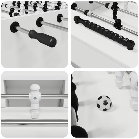 VidaXL Stół do futbolu 2 pcs Biały 146,5 x 74 x 85 cm