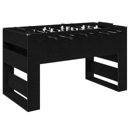 VidaXL Stół do futbolu 2 pcs Czarny Dąb 146,5 x 74 x 85 cm