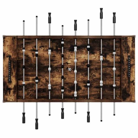 VidaXL Stół do futbolu 2 pcs Dąb wędzony 146,5 x 74 x 85 cm