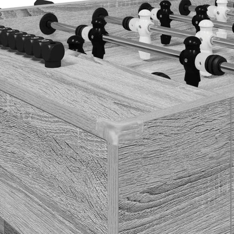 VidaXL Stół do futbolu 2 pcs Szary Sonoma 146,5 x 74 x 85 cm