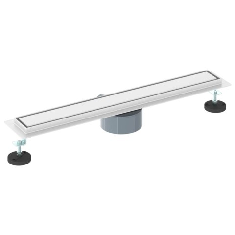 ODPŁYW PRYSZNICOWY2W1 Z SYFONEM 360° SREBRNY 60CM