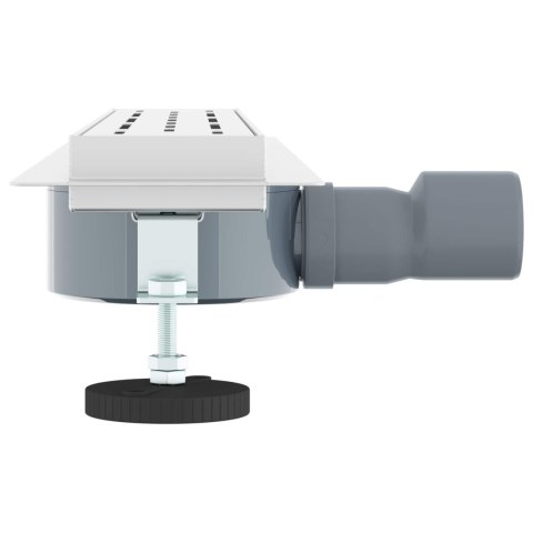 VidaXL Odpływ prysznicowy 362 stopni z designem linii Srebrny 50 cm