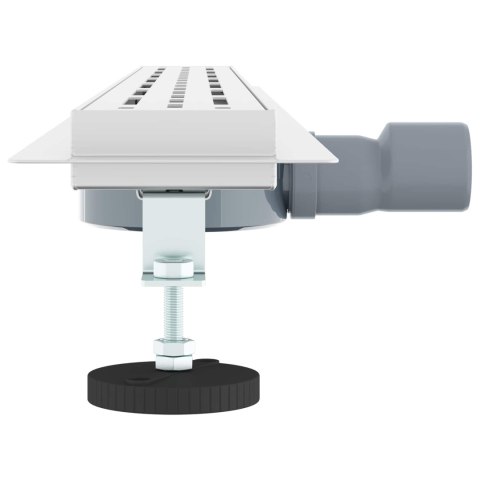 VidaXL Odpływ prysznicowy 362 stopni z designem linii Srebrny 90 cm