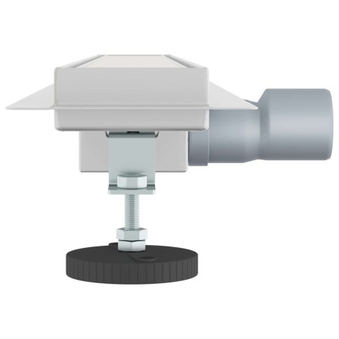 VidaXL Odwodnienie prysznicowe z osłoną szklaną Srebrny 70 cm