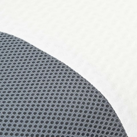 VidaXL Poduszka z poduszką Biały 59 x 38 x 14 cm Poliester