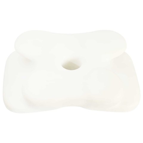 VidaXL Poduszka z poduszką Biały 60 x 37 x 13 cm Poliester