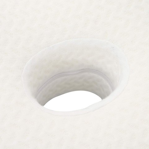 VidaXL Poduszka z poduszką Biały 60 x 37 x 13 cm Poliester