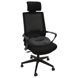 VidaXL Poduszka z poduszką Ciemnoszary 42 x 37 x 8 cm bawełna