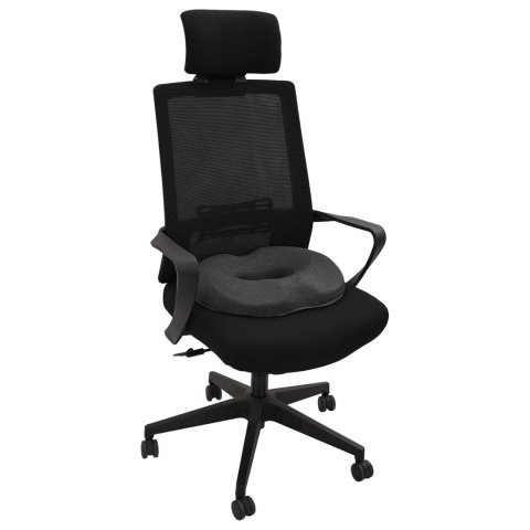 VidaXL Poduszka z poduszką Ciemnoszary 42 x 37 x 8 cm bawełna