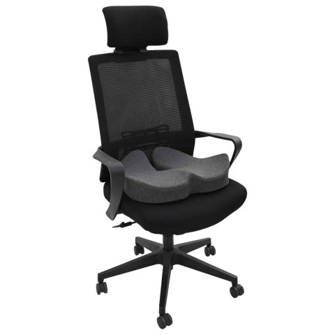 VidaXL Poduszka z poduszką Ciemnoszary 50 x 43 x 10 cm bawełna