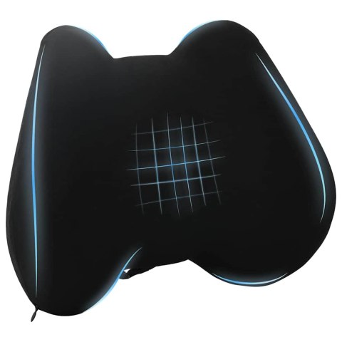 PODUSZKA Z PODUSZKĄ CZARNY 42X32X14CM POLIESTER