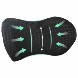 VidaXL Poduszka z poduszką Czarny 47 x 24 x 13 cm 4D Siateczka