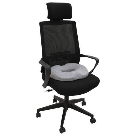 PODUSZKA Z PODUSZKĄ JASNOSZARY 42X37X8CM BAWEŁNA