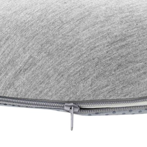 PODUSZKA Z PODUSZKĄ JASNOSZARY 42X37X8CM BAWEŁNA