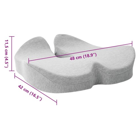 VidaXL Poduszka z poduszką Jasnoszary 50 x 43 x 10 cm bawełna