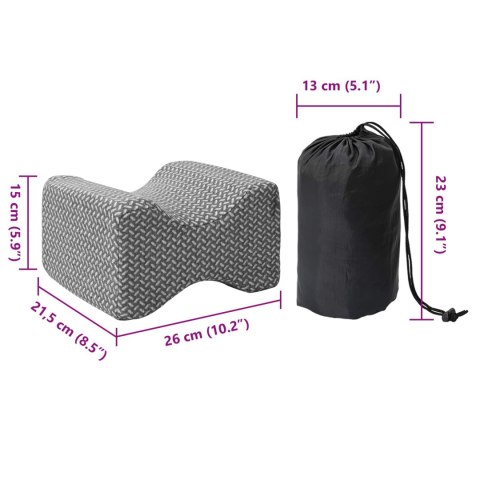 VidaXL Poduszka z poduszką Szary 26 x 21 x 15 cm Poliester