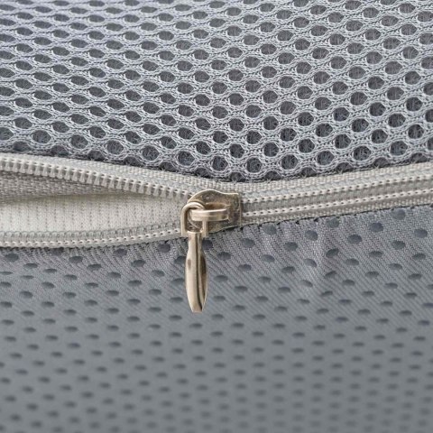 PODUSZKA Z PODUSZKĄ SZARY 46X38X8CM SIATKA