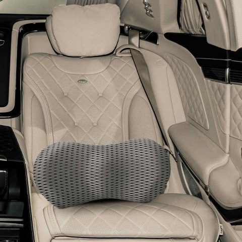 PODUSZKA Z PODUSZKĄ SZARY 47X24X13CM 4D SIATECZKA